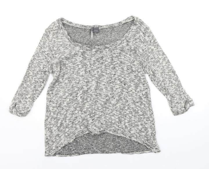 Sparkle & Fade Womens Grey Pullover Jumper Size L