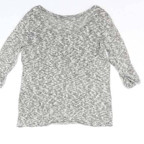 Sparkle & Fade Womens Grey   Pullover Jumper Size L
