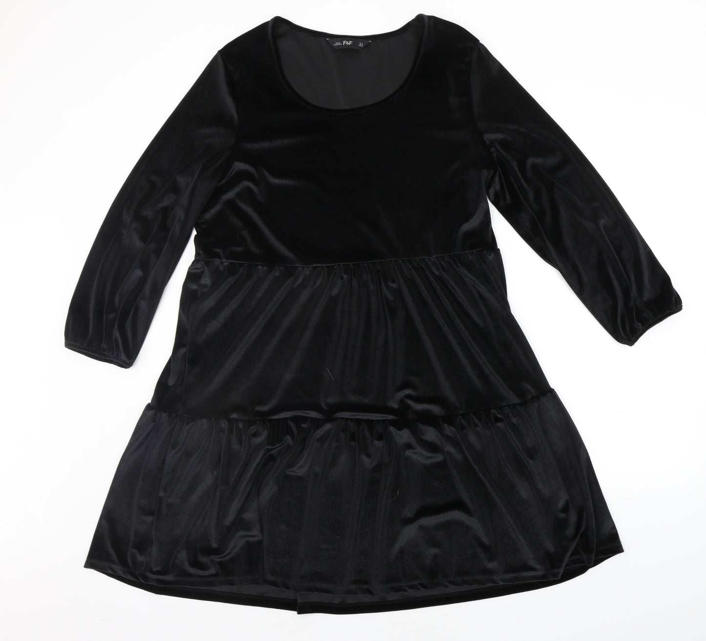 F&F Womens Black   A-Line  Size 14