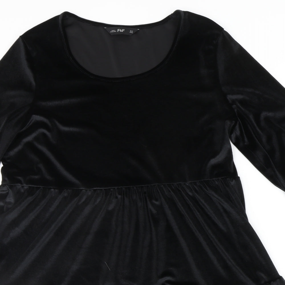 F&F Womens Black   A-Line  Size 14
