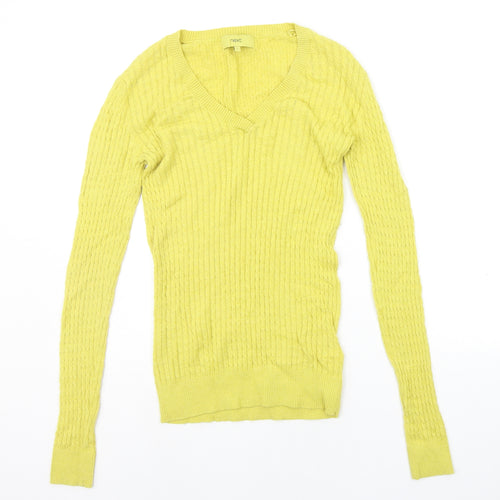 NEXT Womens Yellow   Pullover Jumper Size 6