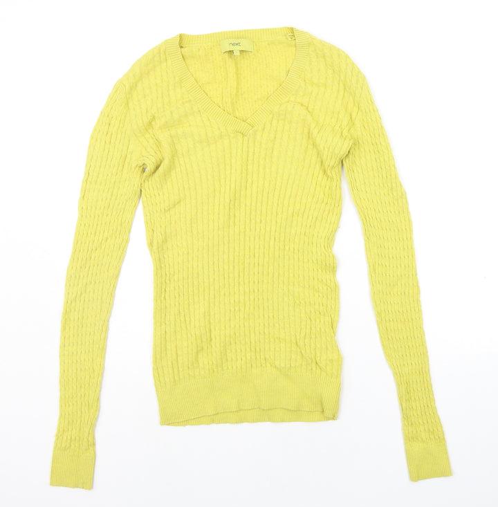 NEXT Womens Yellow   Pullover Jumper Size 6