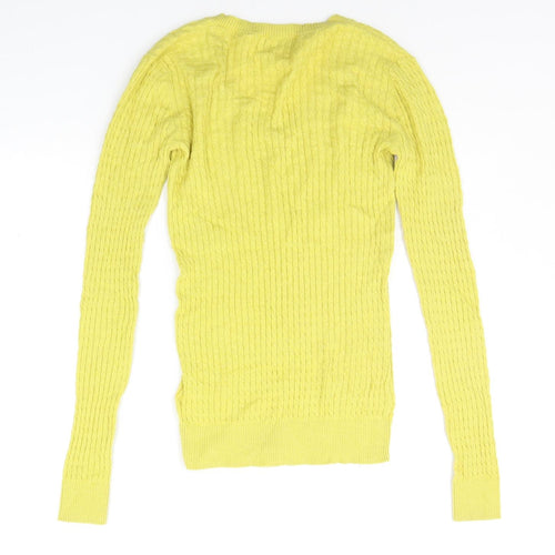 NEXT Womens Yellow   Pullover Jumper Size 6