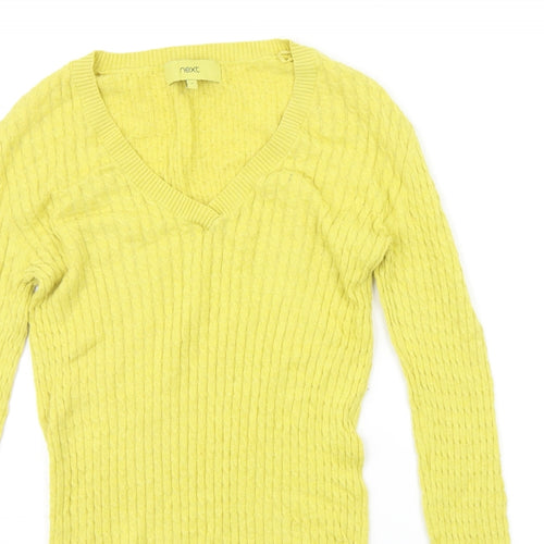 NEXT Womens Yellow   Pullover Jumper Size 6