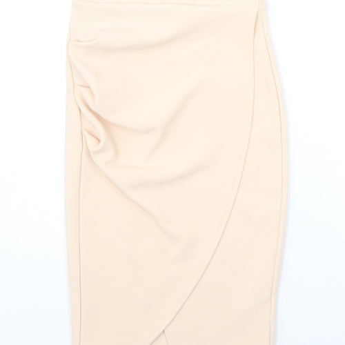 Missguided Womens Orange   A-Line Skirt Size 6