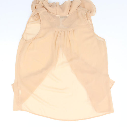 New Look Womens Beige   Basic Button-Up Size 12