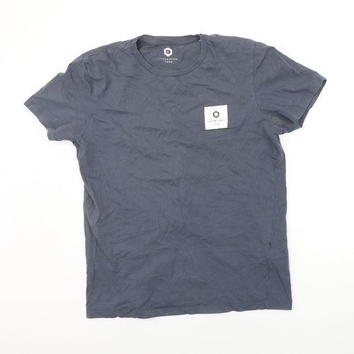 JACK AND JONES Mens Grey    T-Shirt Size L