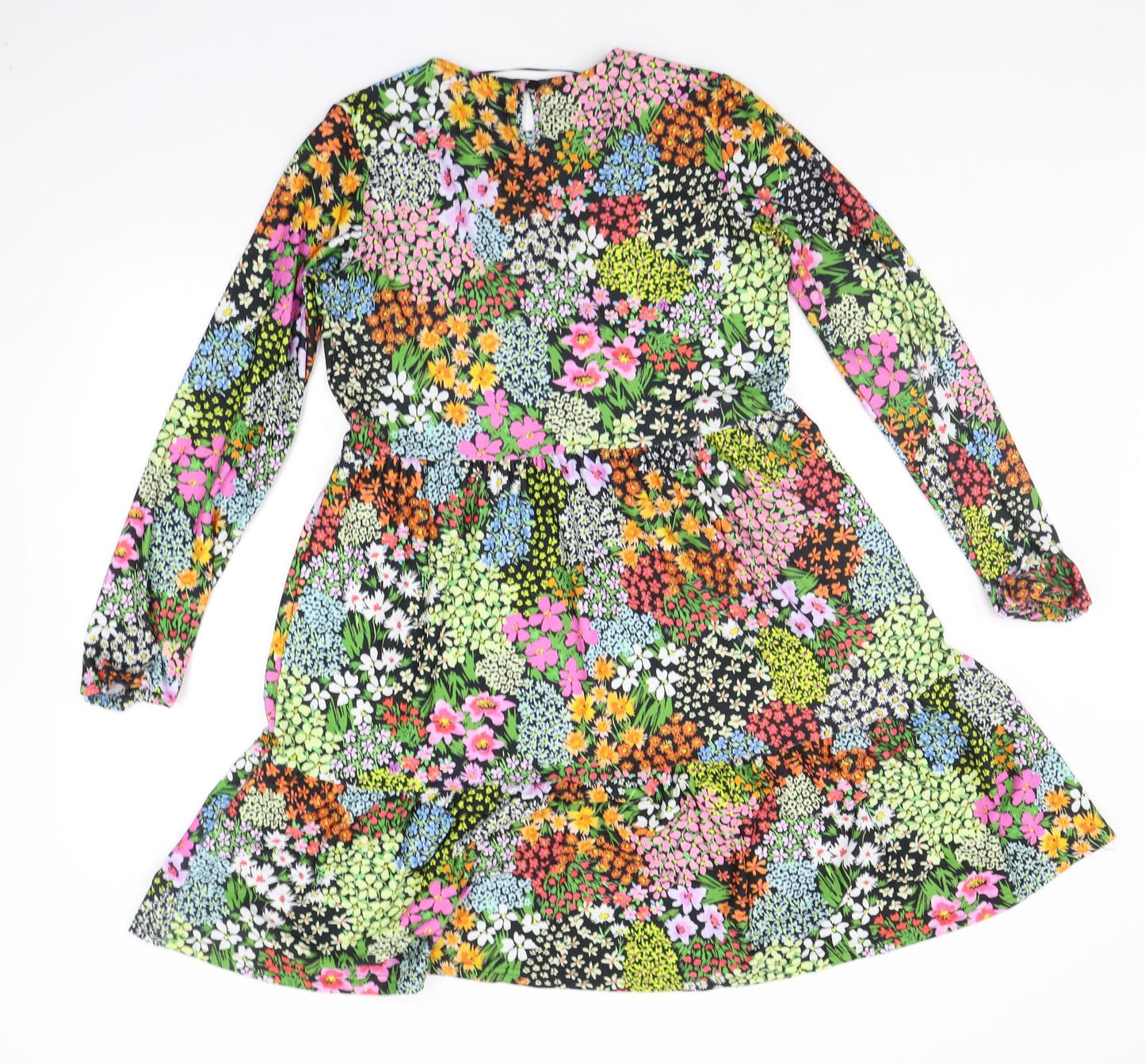 Warehouse Womens Multicoloured Floral  A-Line  Size 10