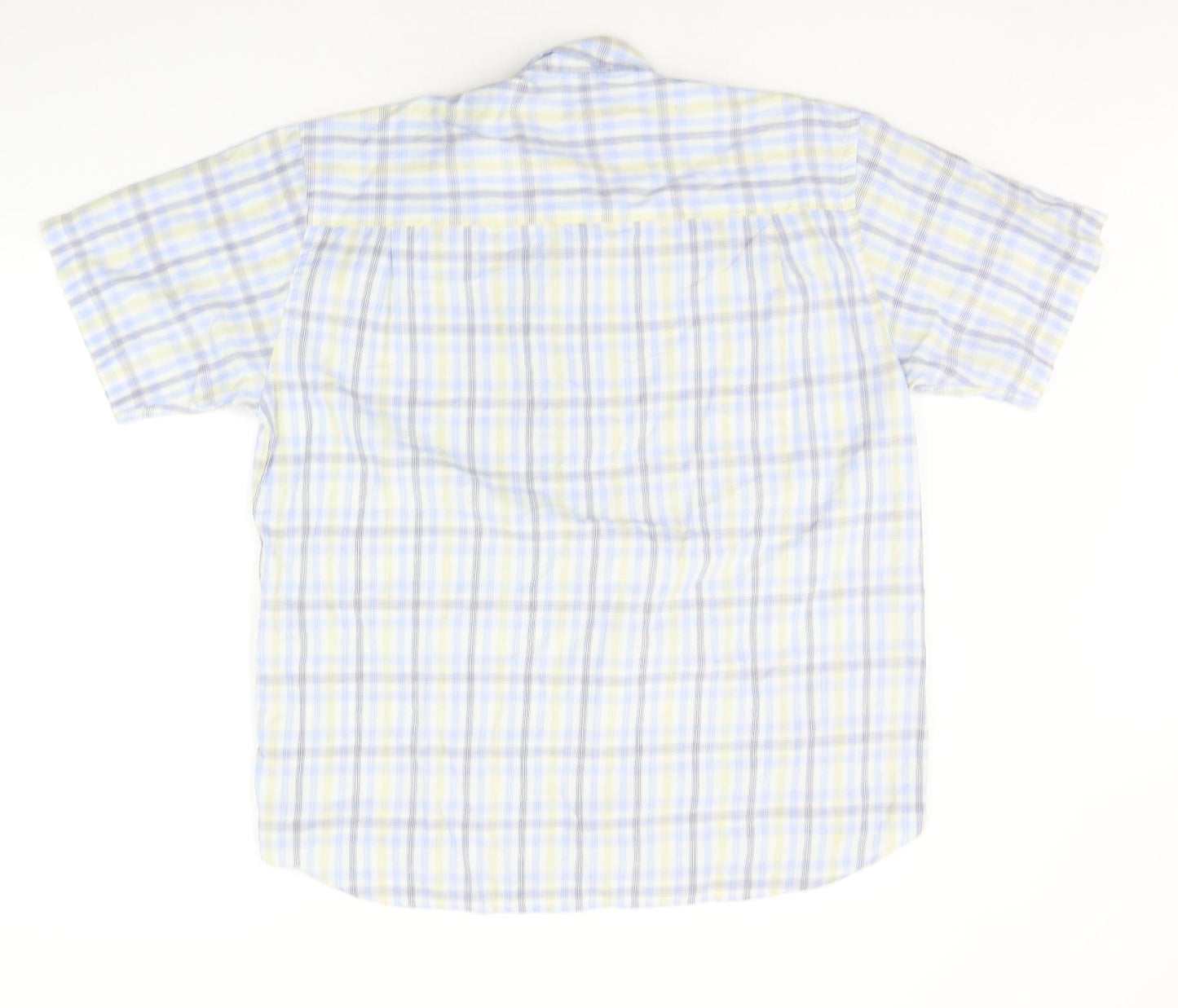 Wolsey Mens Blue Check   Button-Up Size L