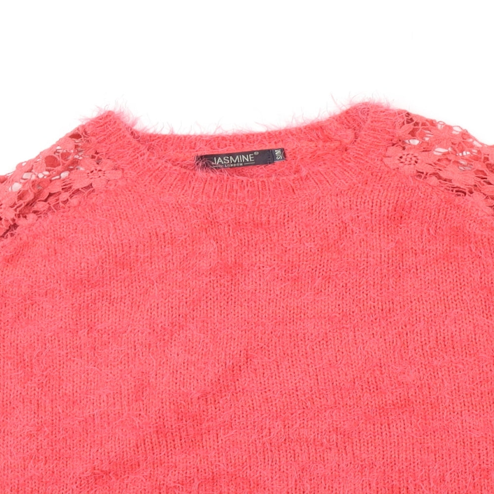Jasmine Womens Pink   Pullover Jumper Size M