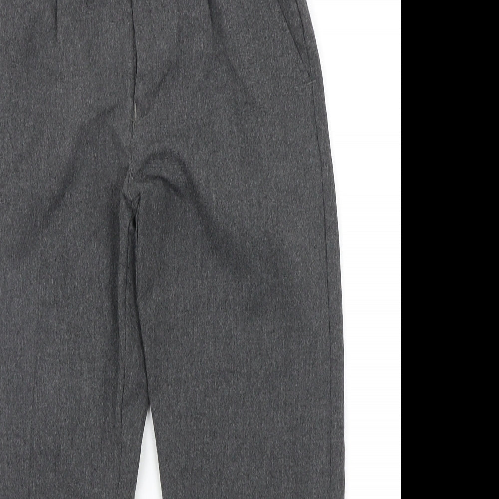 Marks and Spencer Boys Grey   Chino Trousers Size 7-8 Years