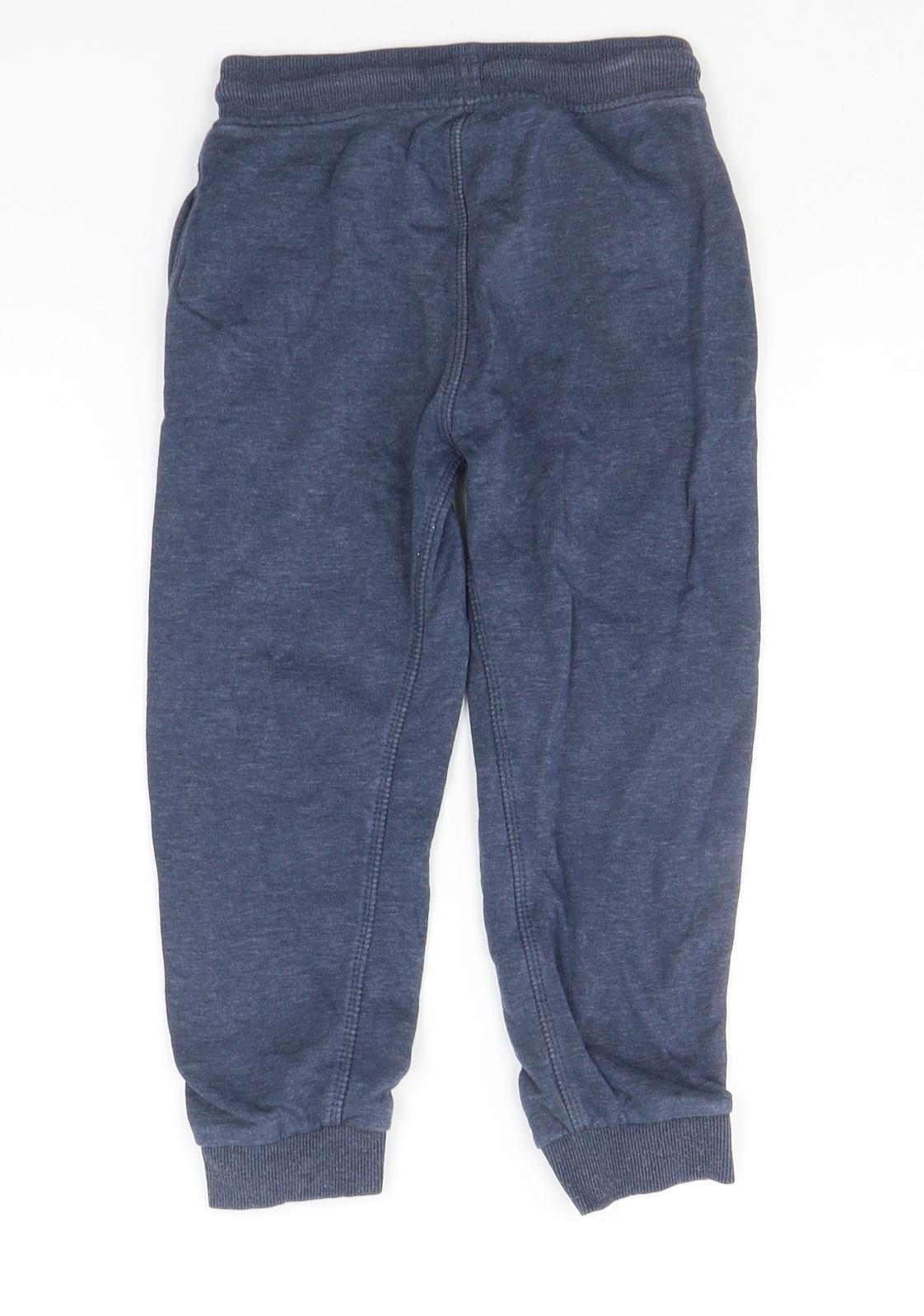 Nutmeg Boys Blue Ikat  Jogger Trousers Size 5-6 Years