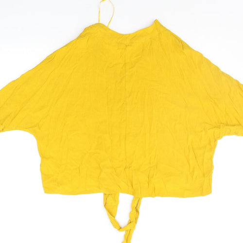 Select Womens Yellow   Basic Blouse Size 10