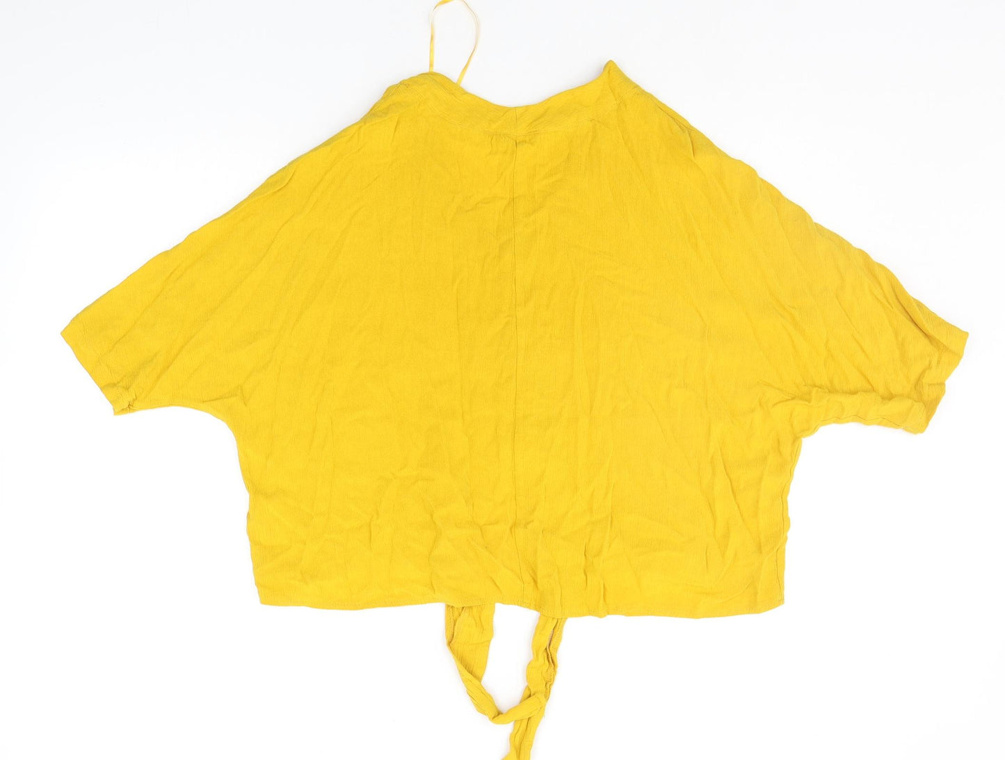 Select Womens Yellow   Basic Blouse Size 10