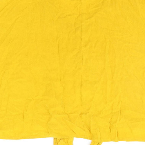 Select Womens Yellow   Basic Blouse Size 10