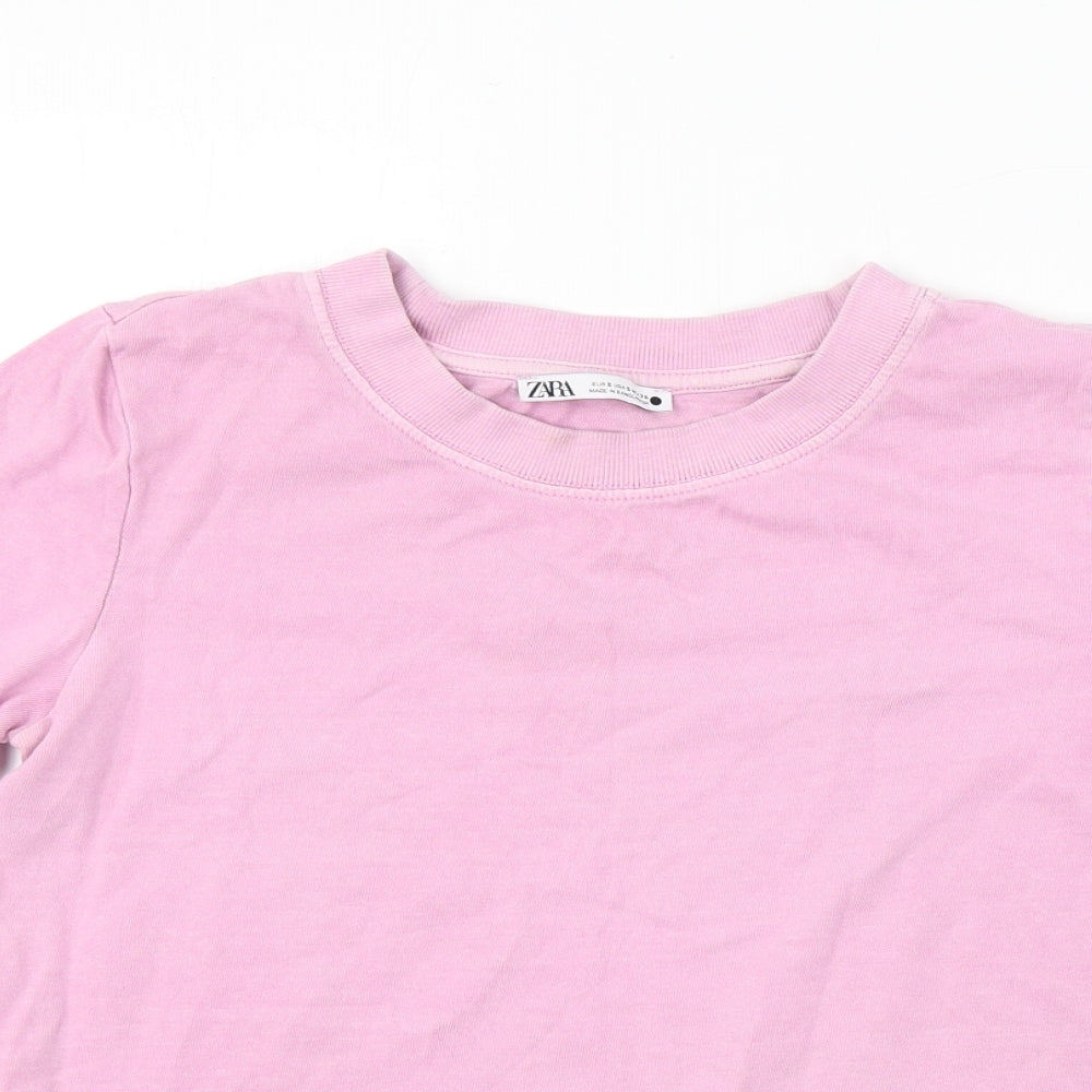 Zara Womens Pink   Basic T-Shirt Size S