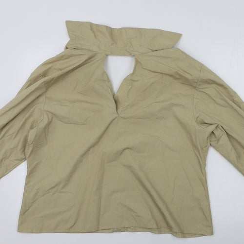 I SAW IT FIRST  Womens Brown   Basic Button-Up Size 12
