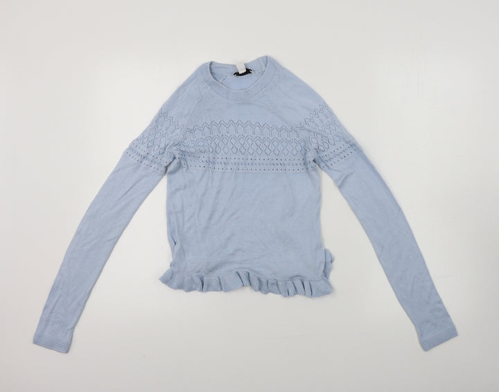 Topshop  Womens Blue   Pullover Jumper Size 8