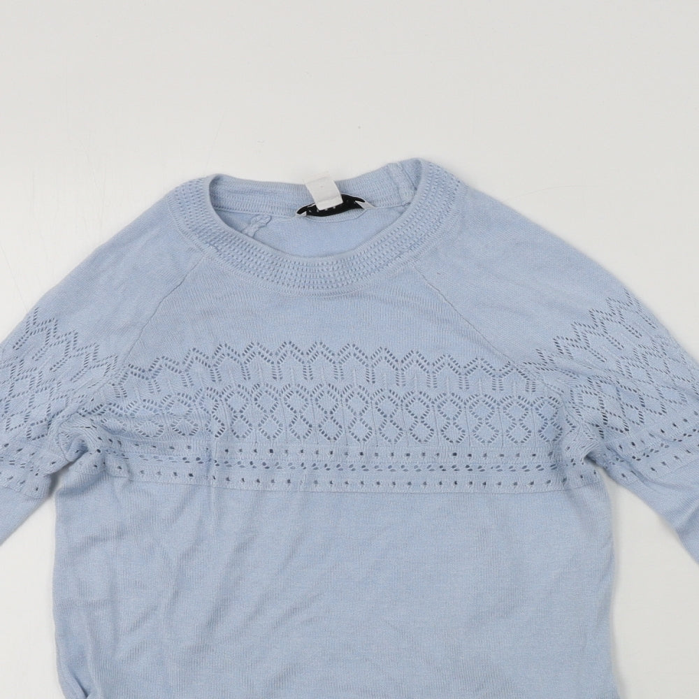 Topshop  Womens Blue   Pullover Jumper Size 8