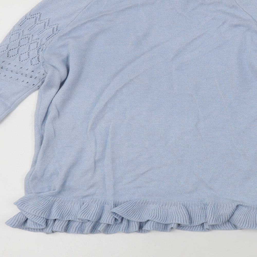 Topshop  Womens Blue   Pullover Jumper Size 8