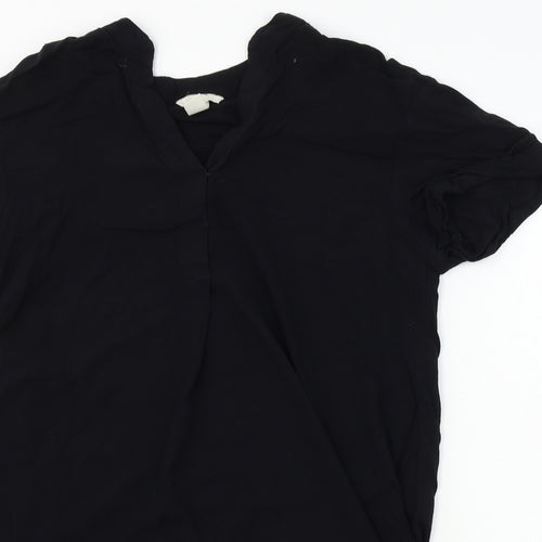 H&M  Womens Black   Basic Blouse Size S