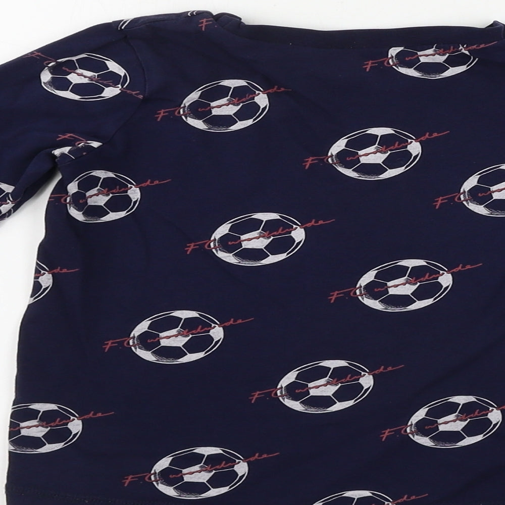 George  Boys Blue   Basic T-Shirt Size 5-6 Years