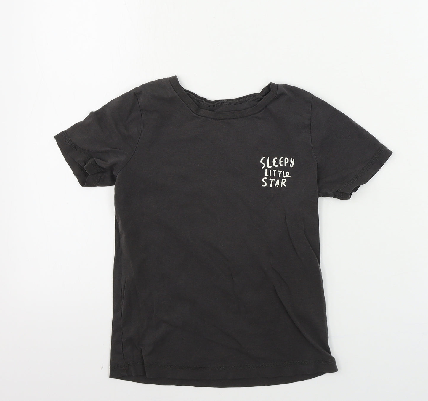 George  Boys Brown   Basic T-Shirt Size 5-6 Years