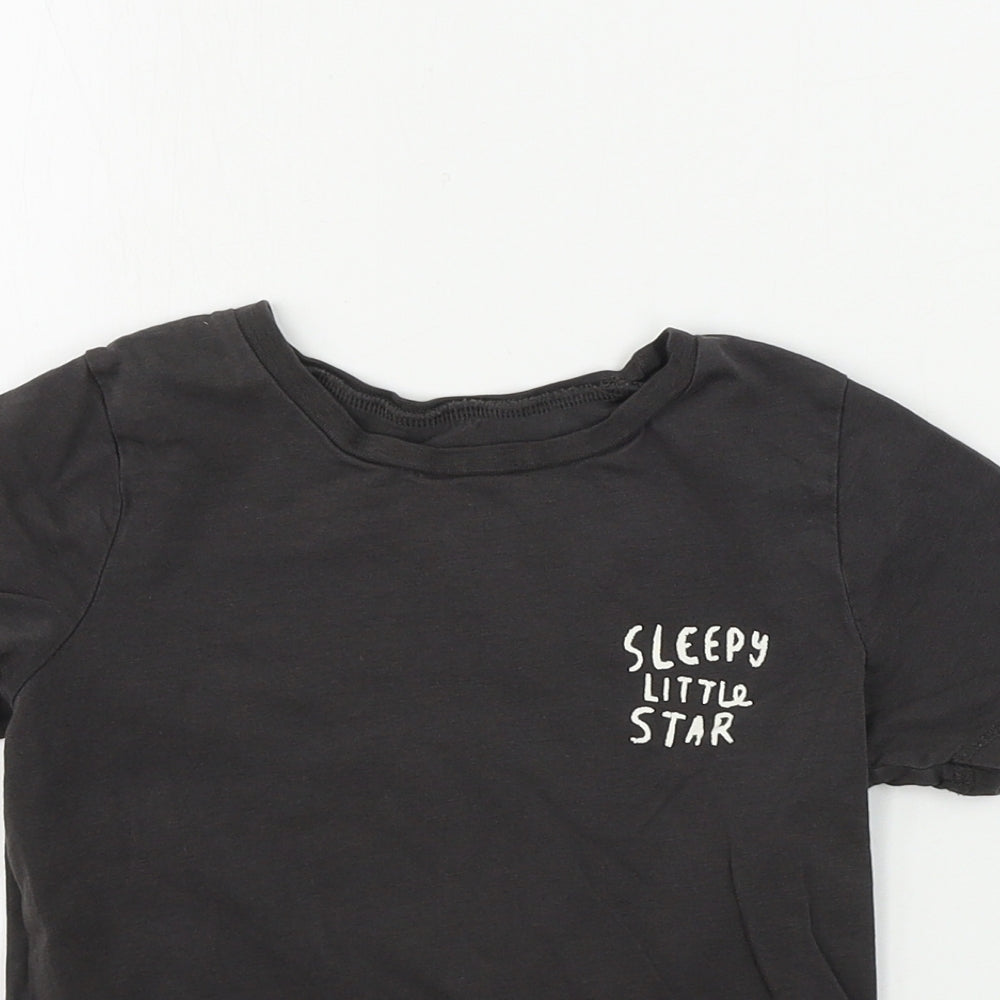 George  Boys Brown   Basic T-Shirt Size 5-6 Years