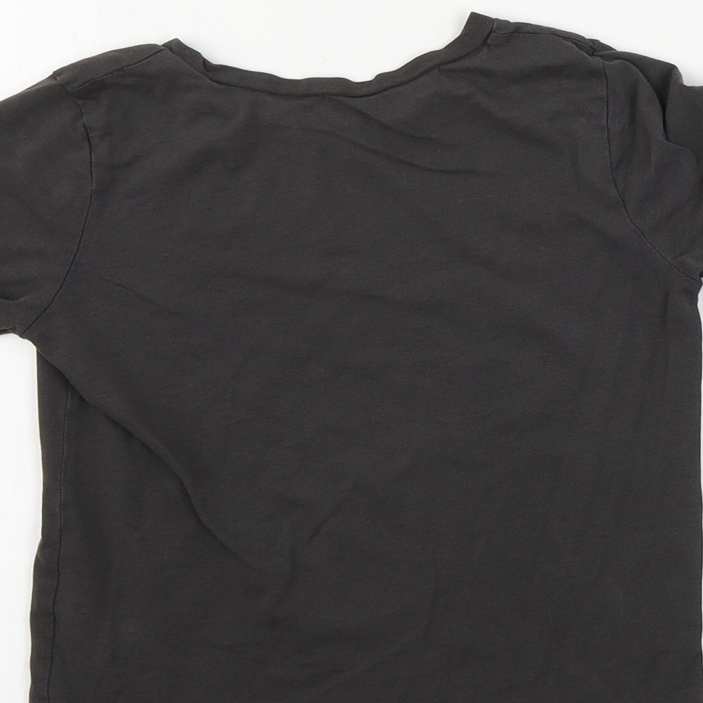 George  Boys Brown   Basic T-Shirt Size 5-6 Years