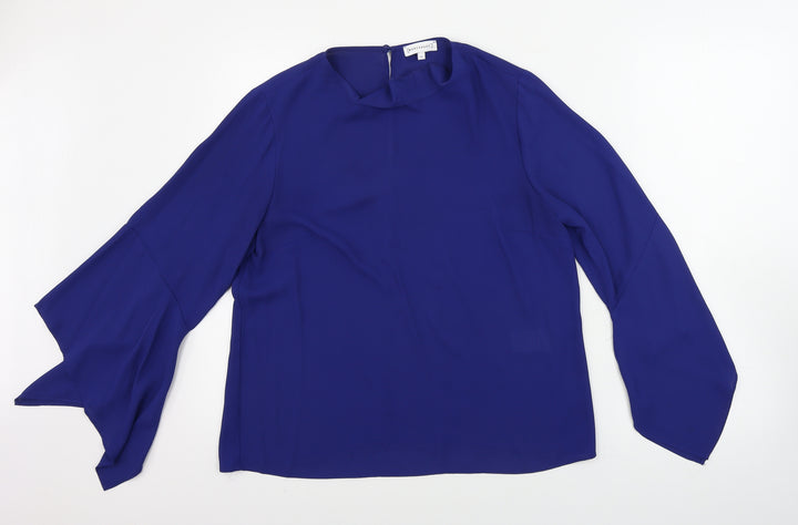 Warehouse Womens Black   Basic Button-Up Size 12