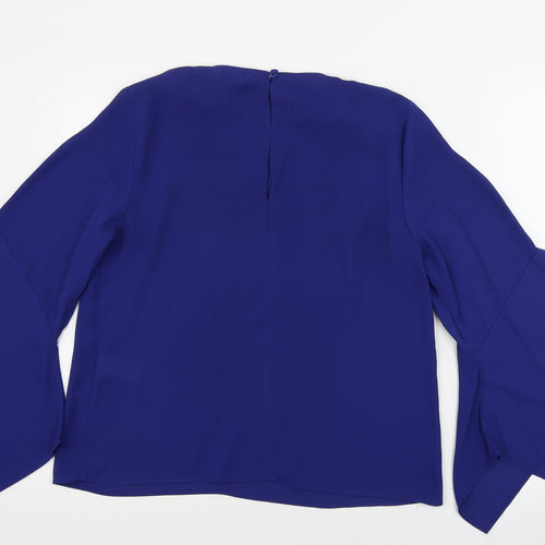 Warehouse Womens Black   Basic Button-Up Size 12