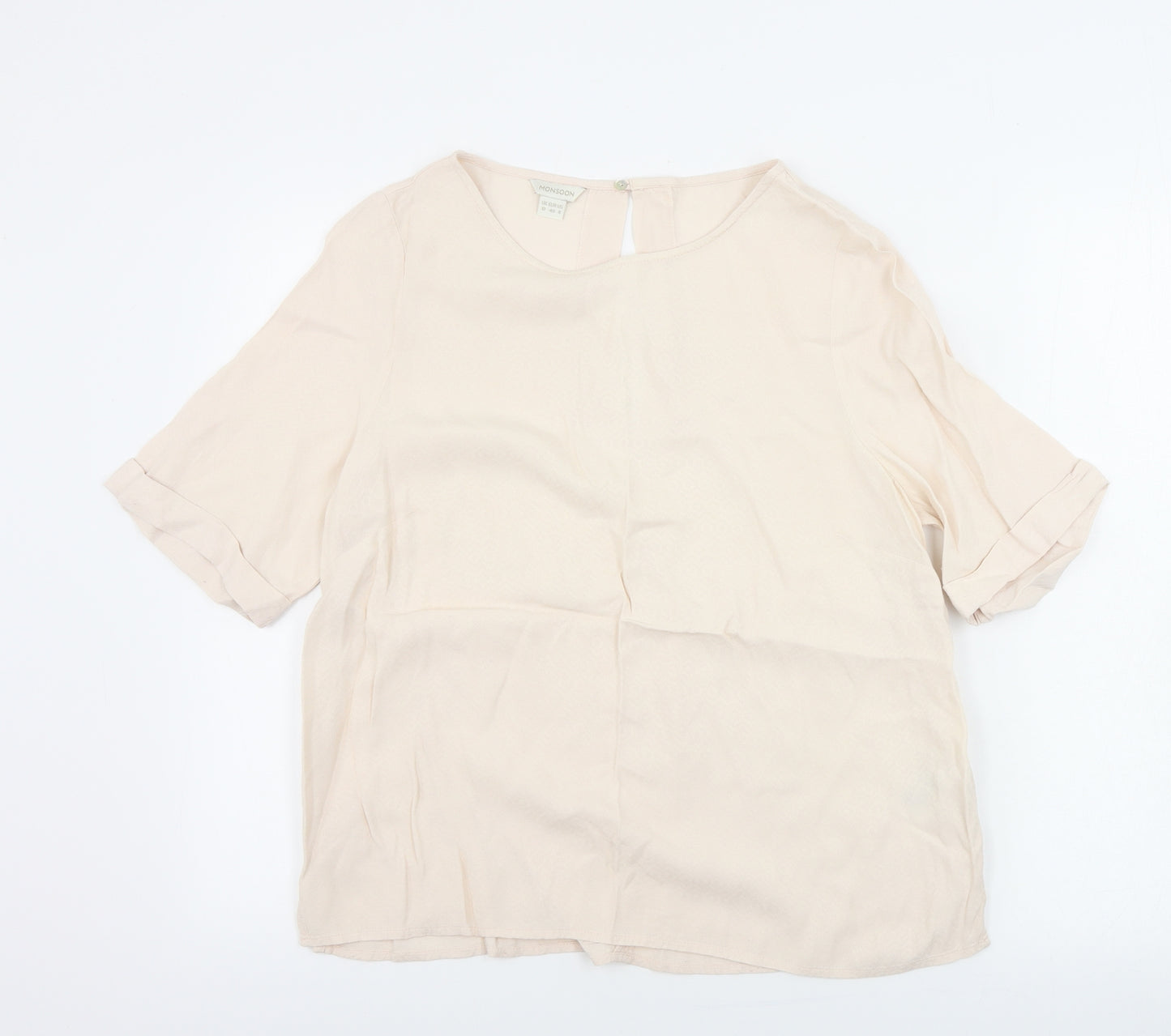 Monsoon  Womens Beige   Basic Blouse Size 12