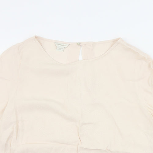 Monsoon  Womens Beige   Basic Blouse Size 12