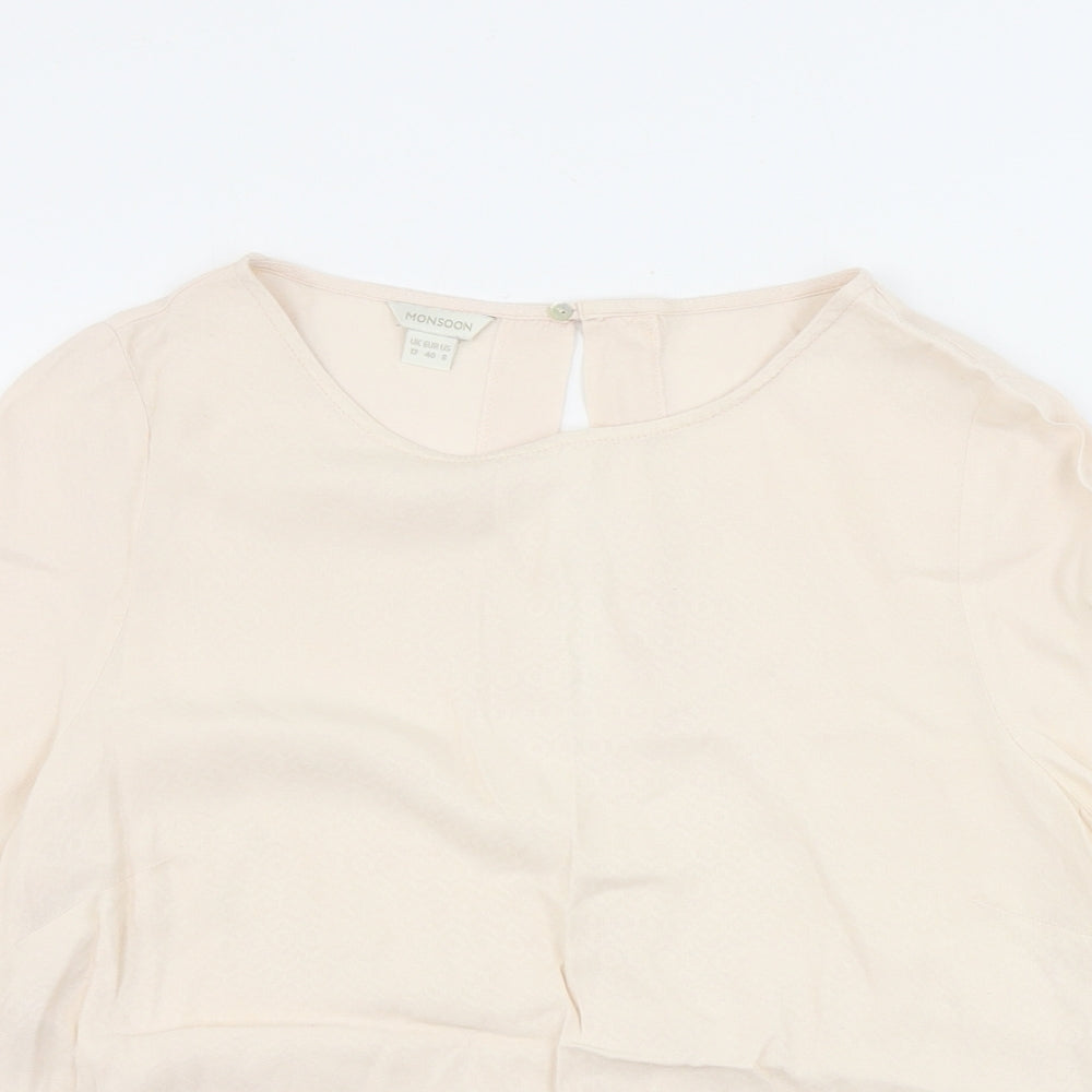 Monsoon  Womens Beige   Basic Blouse Size 12