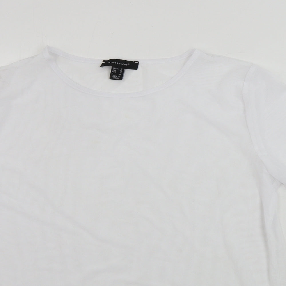 Atmosphere  Womens White   Basic T-Shirt Size 12