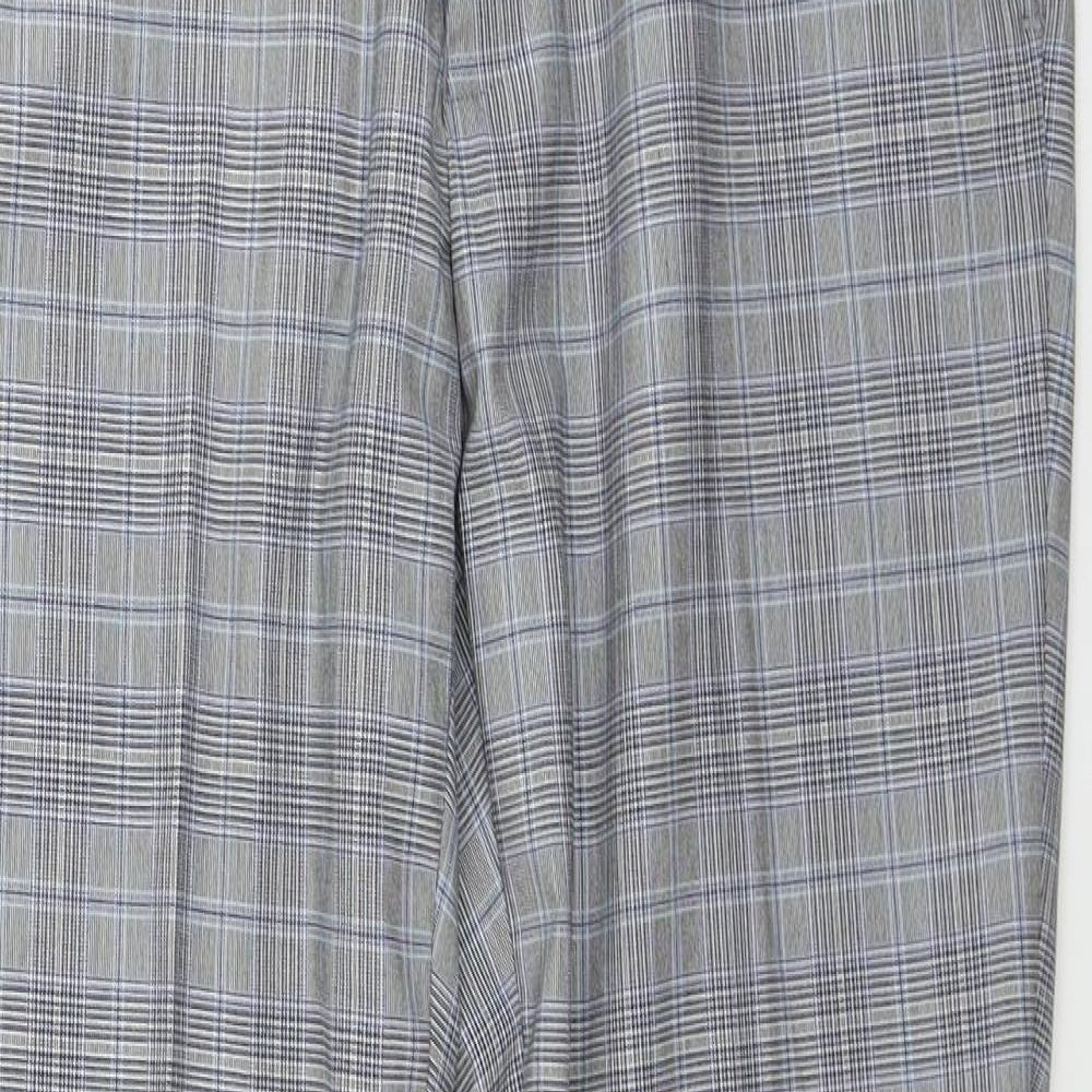Marks and Spencer  Mens Grey Check  Trousers  Size 34 in L31 in