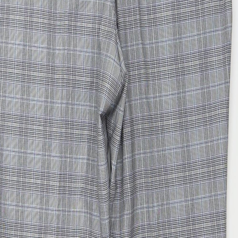 Marks and Spencer  Mens Grey Check  Trousers  Size 34 in L31 in