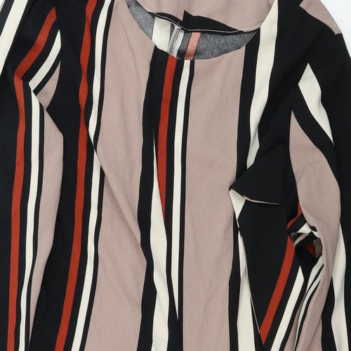 River Island  Womens Brown Striped  A-Line  Size 16