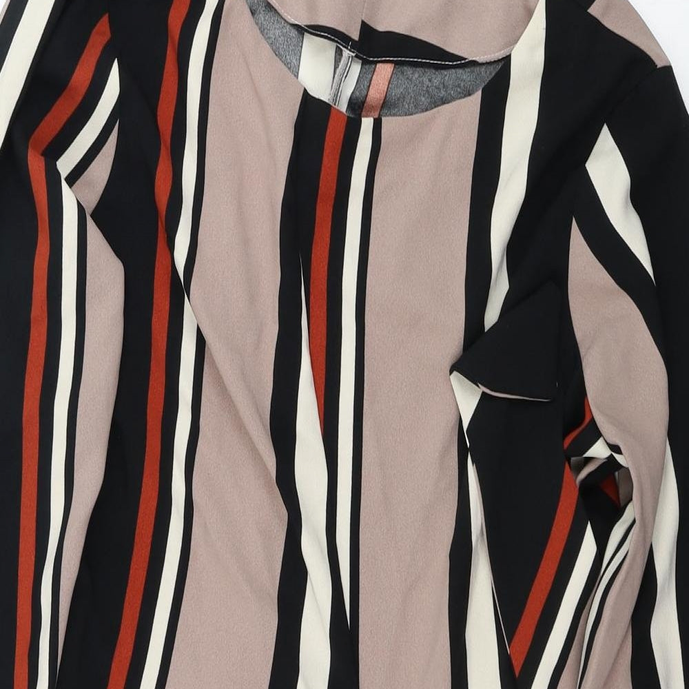 River Island  Womens Brown Striped  A-Line  Size 16