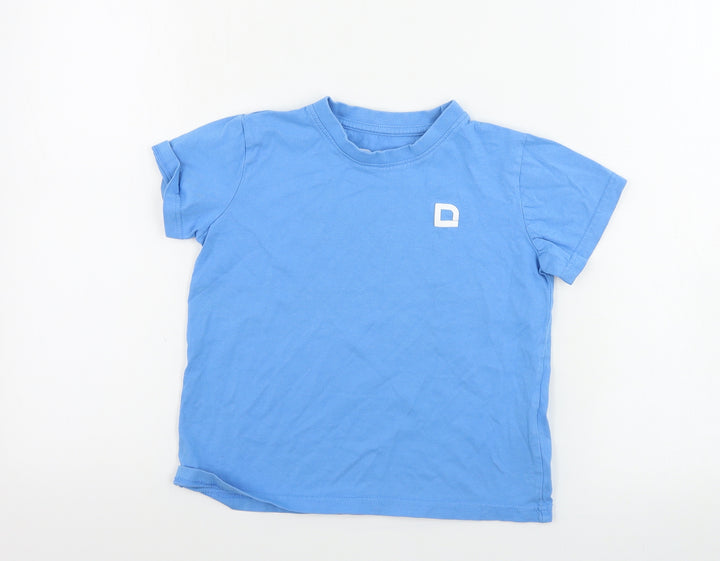Demo Girls Blue Basic T-Shirt Size 5-6 Years