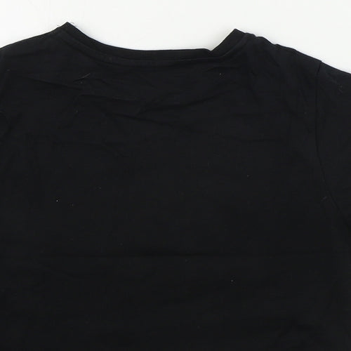 Pep&co       Girls Black   Basic T-Shirt Size 8-9 Years