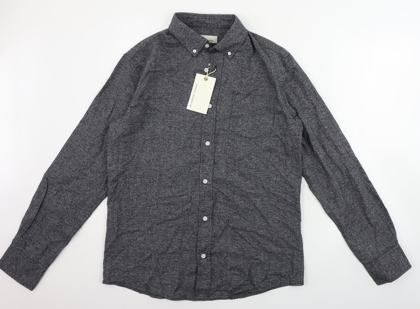 by garment makers Mens Grey    Dress Shirt Size L
