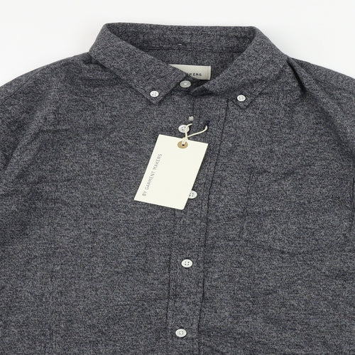 by garment makers Mens Grey    Dress Shirt Size L