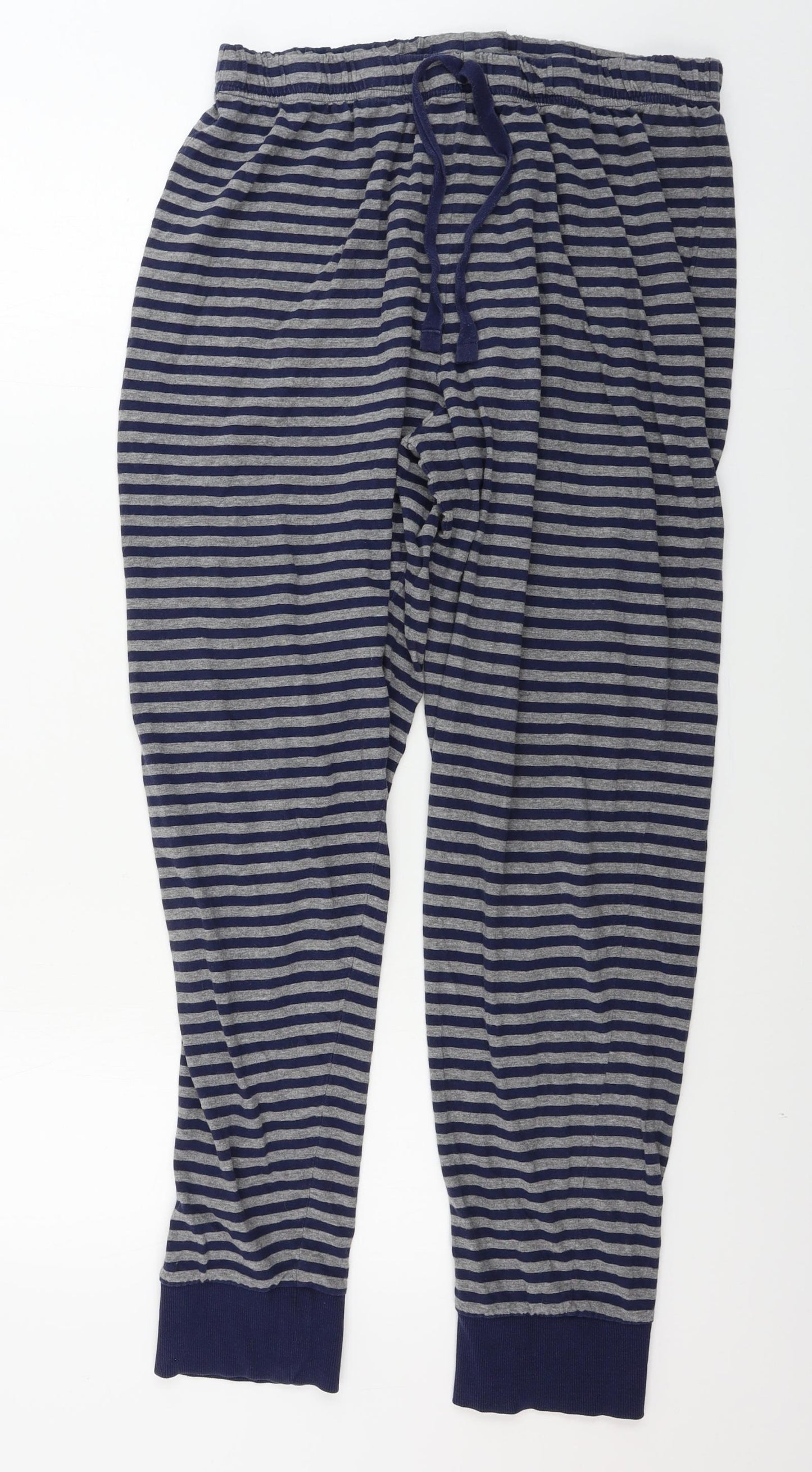 George  Mens Grey Striped  Trousers  Size L L25 in
