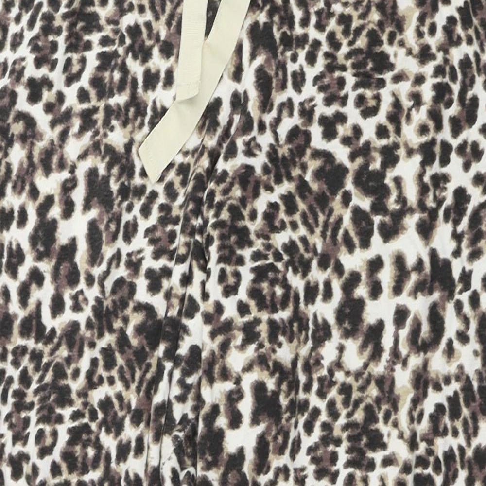 Avon Womens Beige Animal Print  Trousers  Size 16 L23 in