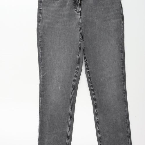 NEXT  Womens Grey   Straight Jeans Size 12 L23 in
