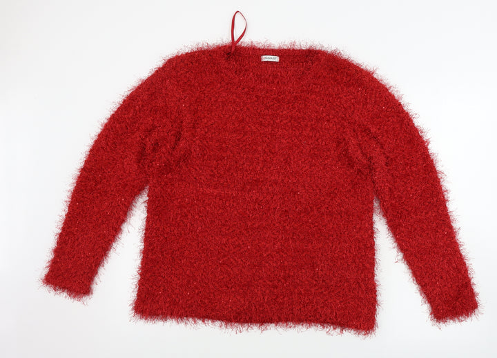 Damart Womens Red Pullover Jumper Size L