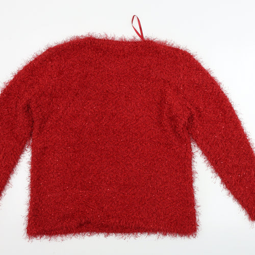 Damart Womens Red   Pullover Jumper Size L