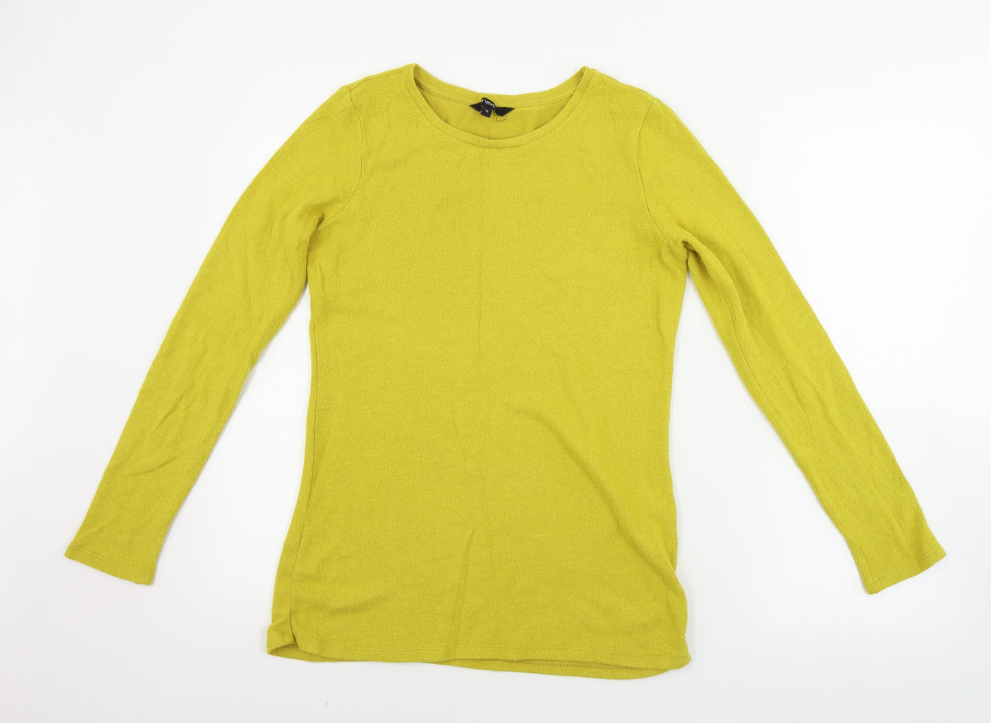 NEXT  Womens Yellow Houndstooth  Pullover Jumper Size 12