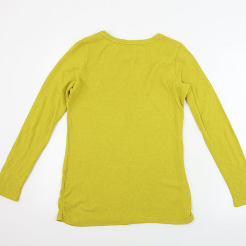 NEXT  Womens Yellow Houndstooth  Pullover Jumper Size 12